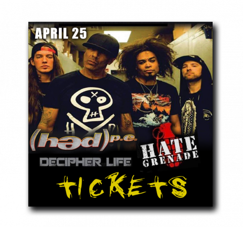 April 25 - Harrisburg Midtown Arts Center - Harrisburg, PA | (HED)PE, Decipher Life, Hate Grenade - $20 - ALL AGES
