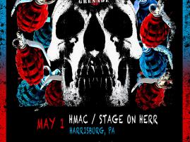 Hate Grenade is performing a night of Deftones on May 1 at Harrisburg Midtown Art Center,  Harrisburg, PA. May 2 at McGarveys Bar, Altoona, PA.  May 29 at Suite 710 in Hagerstown, MD
